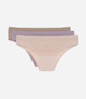 Kit 03 Calcinhas Biquíni Seamless com Lateral Média Trifil - 1