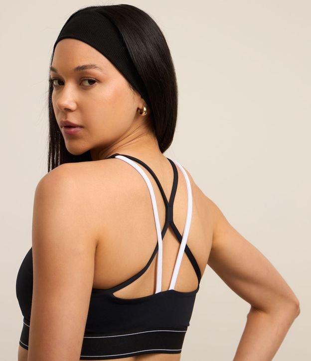 Top Esportivo Microfibra com Bojo e Detalhes Contrastantes - 2