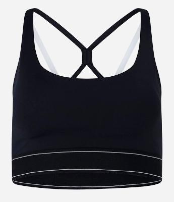 Top Esportivo Microfibra com Bojo e Detalhes Contrastantes