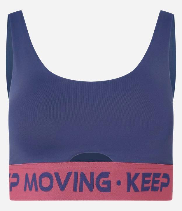 Top Esportivo em Microfibra com Bojo Removível e Elástico Keep Moving - 1