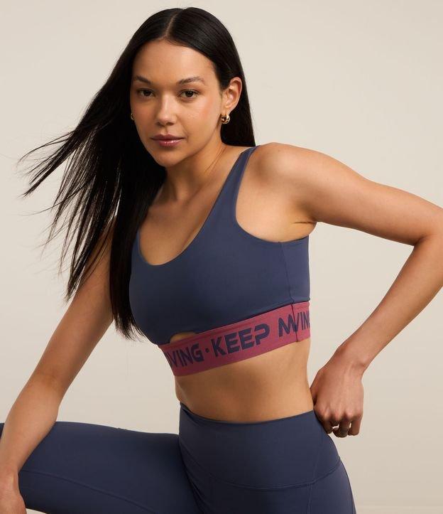 Top Esportivo em Microfibra com Bojo Removível e Elástico Keep Moving - 2