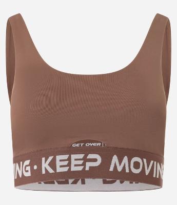 Top Esportivo em Microfibra com Bojo Removível e Elástico Keep Moving