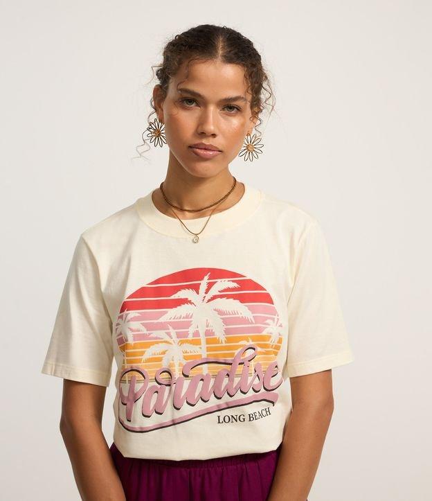 Camiseta T-shirt em Algodão com Estampa Paradise - 2