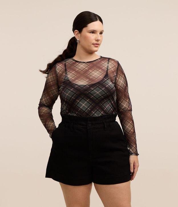 Short Clochard em Sarja Cotelê Curve & Plus Size - 2