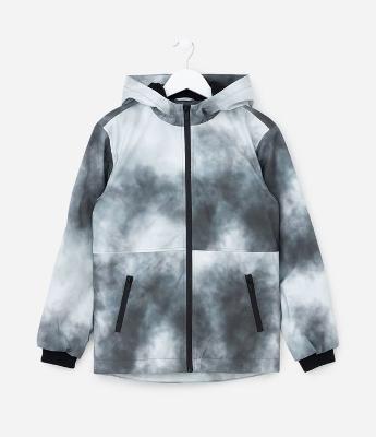 Jaqueta Quebra Vento Infantil com Efeito Tie Dye - Tam 5 a 14 Anos
