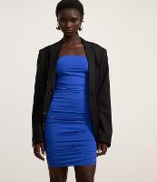 Vestido Curto em Poliamida Tomara que Caia com Drapeado Lateral - 2