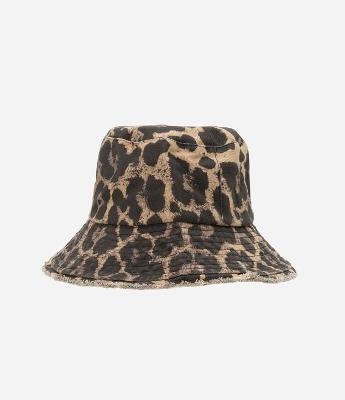Chapéu Bucket em Sarja Animal Print Onça