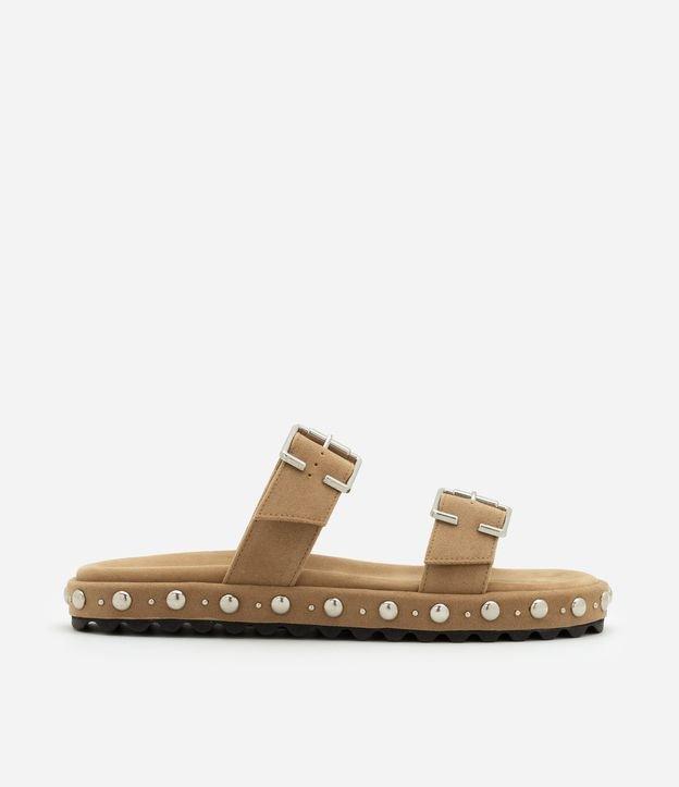 Rasteira com Tiras Largas e Tachinhas Aplicadas - 1