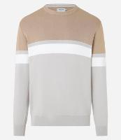 Suéter Regular em Viscose com Bloco de Cores - 1