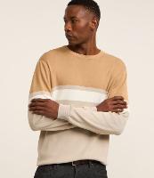 Suéter Regular em Viscose com Bloco de Cores - 2