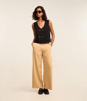 Colete Alfaiatado com Botões no Transpasse e Lapelas - 2