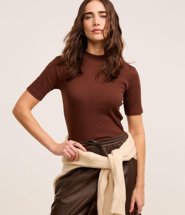 Blusa em Ribana com Golinha Alta - 2