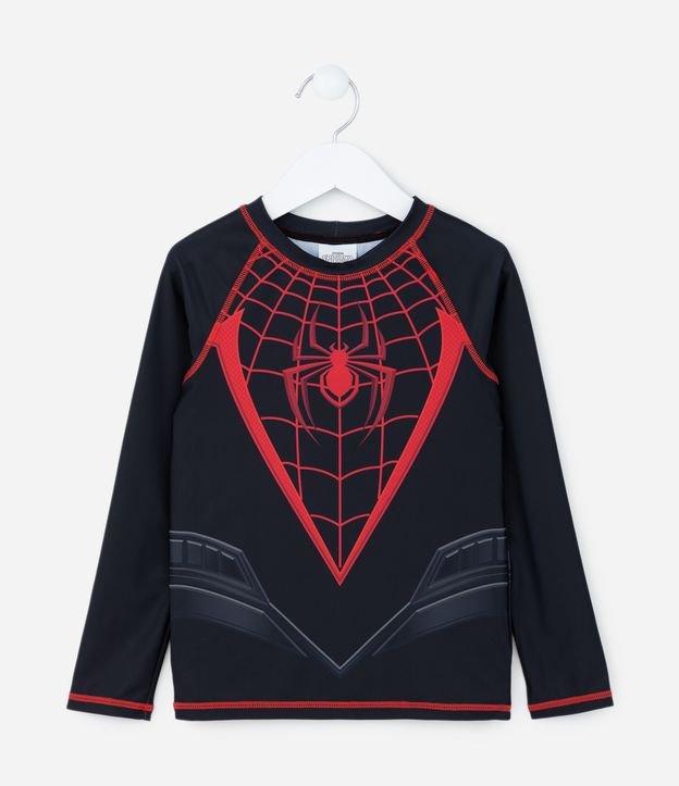 Camiseta Infantil Proteção UV e Estampa Homem-Aranha - Tam 3 a 10 Anos - 1