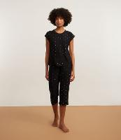 Pijama Capri em Peach Touch Estampado Poá - 2