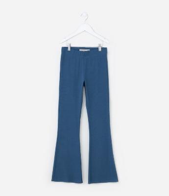 Calça Flare Infantil Básica em Ribana - Tam 5 a 14 anos