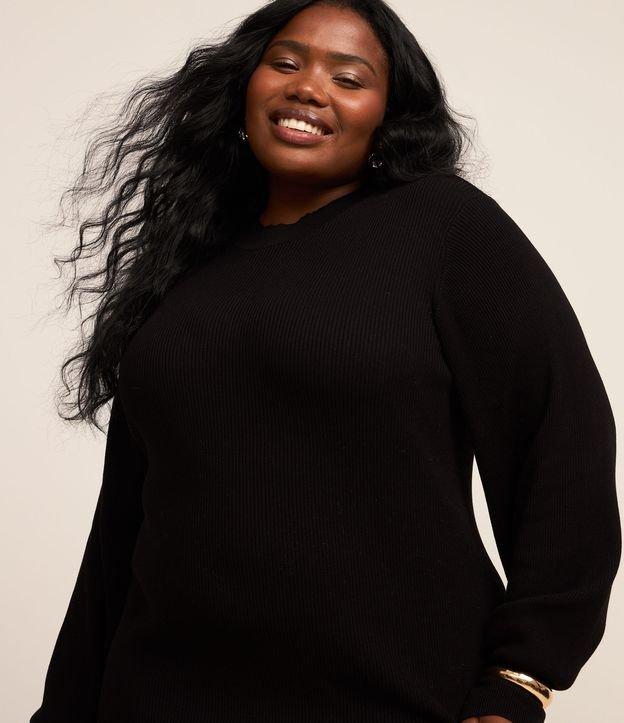 Vestido Midi em Tricô com Gola Alta Curve & Plus Size - 1