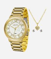 Kit Relógio Analógico Feminino Lince  - 1