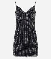 Vestido Evasê em Tule com Decote Degagê - 1