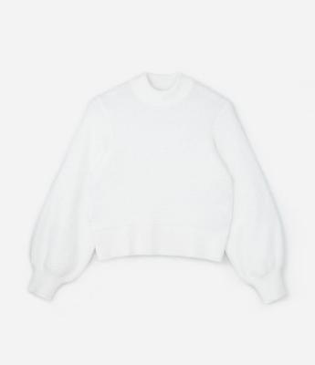 Suéter em Tricô com Pelinhos e Gola Alta Curve & Plus Size