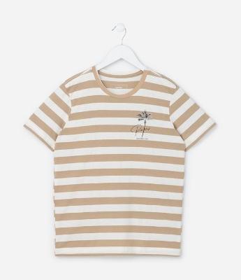 Camiseta Infantil com Estampas Listras - Tam 5 a 14 Anos