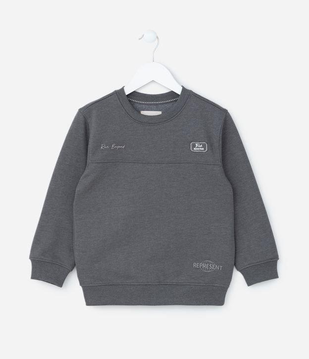 Casaco Infantil em Moletom com Bordado Represent - Tam 5 a 14 Anos - 1