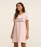 Camisola Curta em Algodão com Estampa Queen Of The Universe - 1