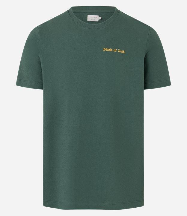 Camiseta em Algodão com Estampa Frente e Costas Paisley - 1