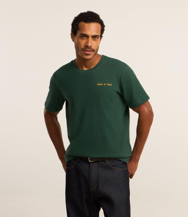 Camiseta em Algodão com Estampa Frente e Costas Paisley - 2