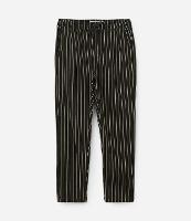 Calça Reta com Cós Elástico e Fio Tinto - 1