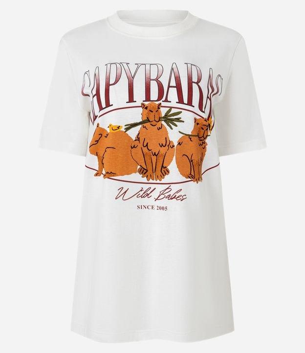 Camiseta T-shirt em Algodão com Estampa Capybaras - 1