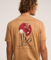 Camiseta em Algodão com Estampa Beija-Flor e Cactos - 1