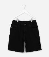 Bermuda Reta Infantil em Jeans com Cós Elástico - Tam 5 a 14 anos - 1