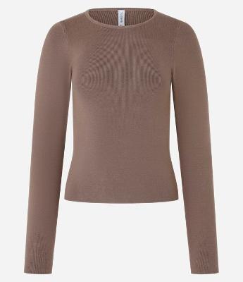 Blusa em Tricô com Manga Longa