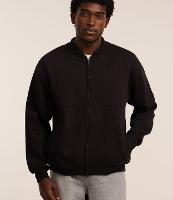 Jaqueta Bomber em Moletom com Zíper - 2