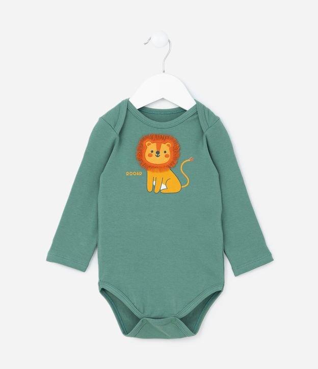 Body Infantil com Bordado Leãozinho - Tam 0 a 18 meses - 1