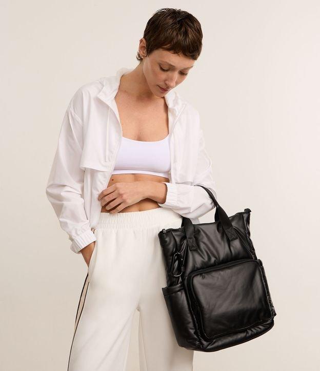 Bolsa Mochila Esportiva Grande com Bolsos Funcionais e Gorgurão - 2