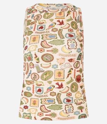 Blusa Regata Nadador em Ribana com Estampa Divertida