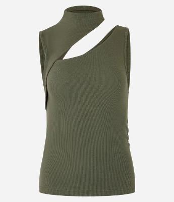 Blusa em Algodão Agroecológico com Gola Alta e Decote Assimétrico