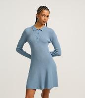 Vestido Evasê Sportcore em Tricô com Gola Polo - 2