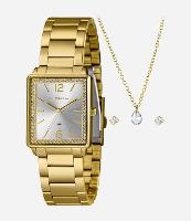 Kit Relógio Analógico Feminino Lince  - 1