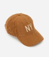 Boné Infantil Aba Curva em Veludo com Bordado NY - Tam Único - 1