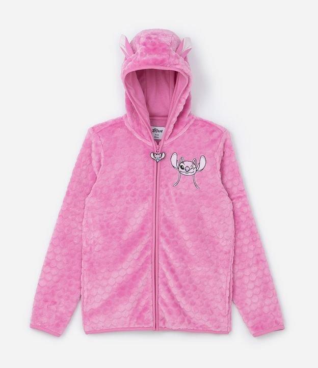 Jaqueta Infantil em Fleece com Bordado e Orelhinhas da Angel - Tam 5 a 14 Anos - 1