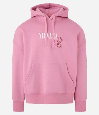 Moletom Boxy em Fleece com Estampa Smiley Nirvana