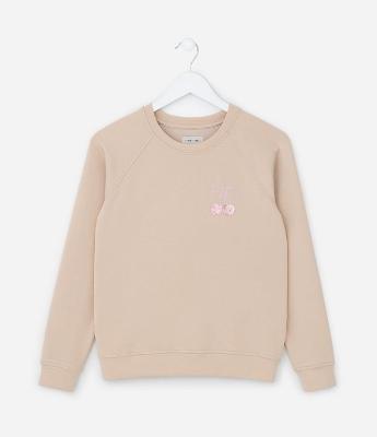 Casaco Infantil em Modal com Bordado em Paetês - Tam 5 a 14 Anos