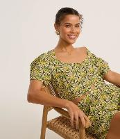 Blusa Cropped em Viscolinho com Estampa Cogumelos - 2