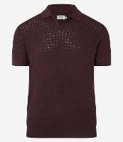 Camisa Polo em Tricô com Textura Zig Zag - 1