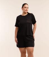 Pijama Curto com Cava Deslocada e Bolsinho Curve & Plus Size - 2