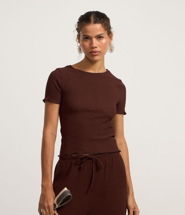 Blusa Texturizada com Ponto Overlock - 2
