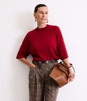 Blusa em Tricô com Cava Deslocada e Manga Ampla - 3