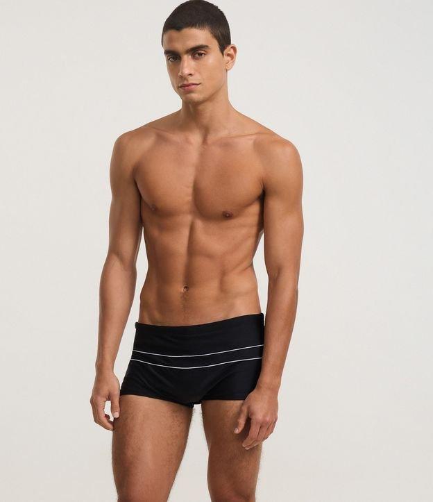 Sunga em Poliamida com Detalhe em Listras Horizontais - 2